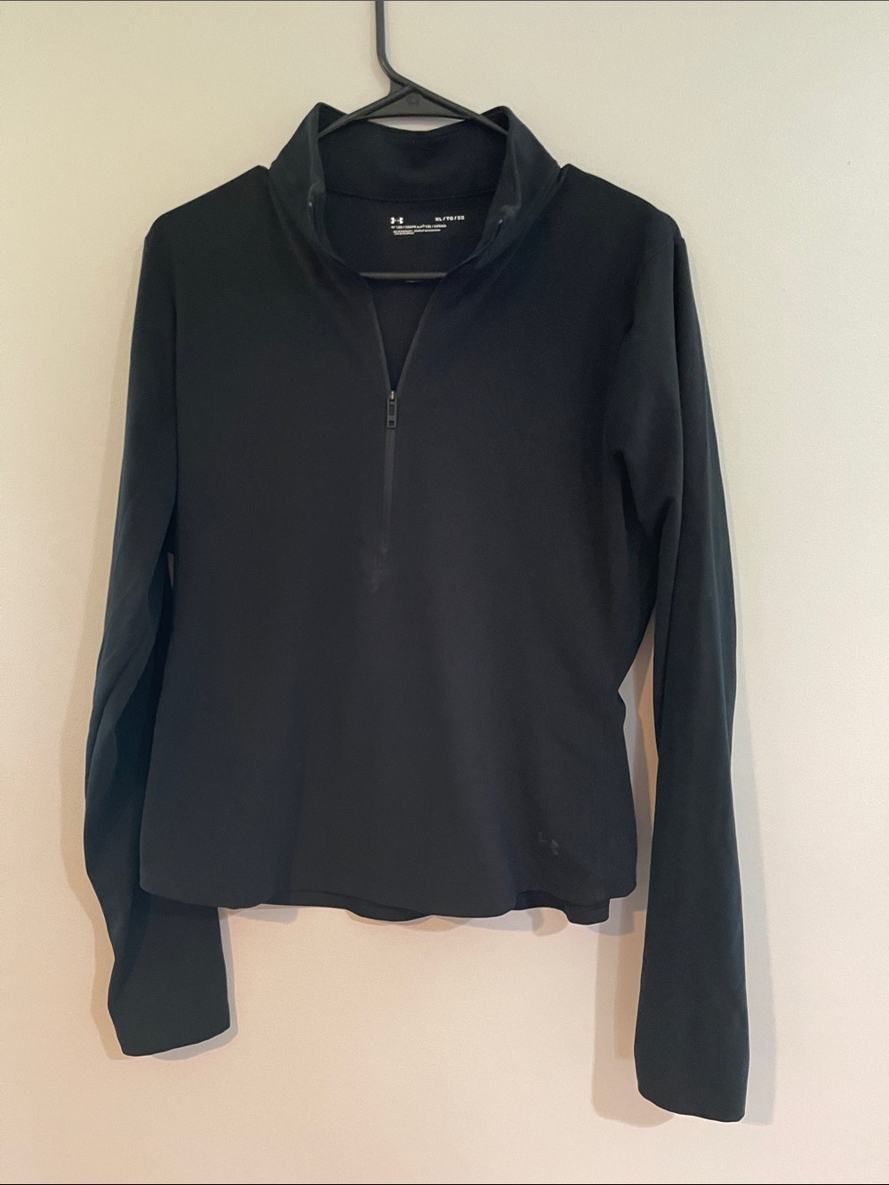 Under Armour Black Half-Zip Long Sleeve Performance Top